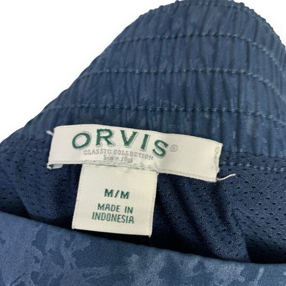 Orvis Womens Embossed Skort Size M Skirt Pull On Pockets Blue Hiking Active - Picture 6 of 8